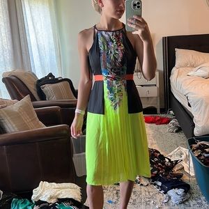 Floral BCBG midi Flowy dress